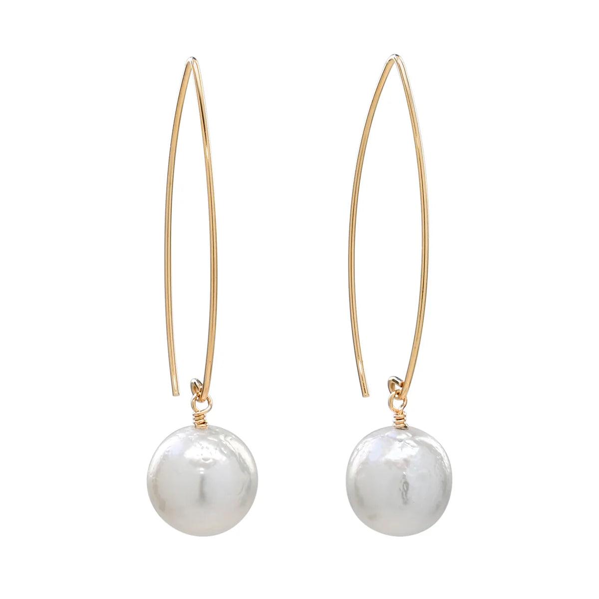 Sea Lustre Pearl Hanging Earring - Chic Earrings Featuring Elegant Hanging Pearls, Perfect for Elevating Any Look with a Touch of Sophistication