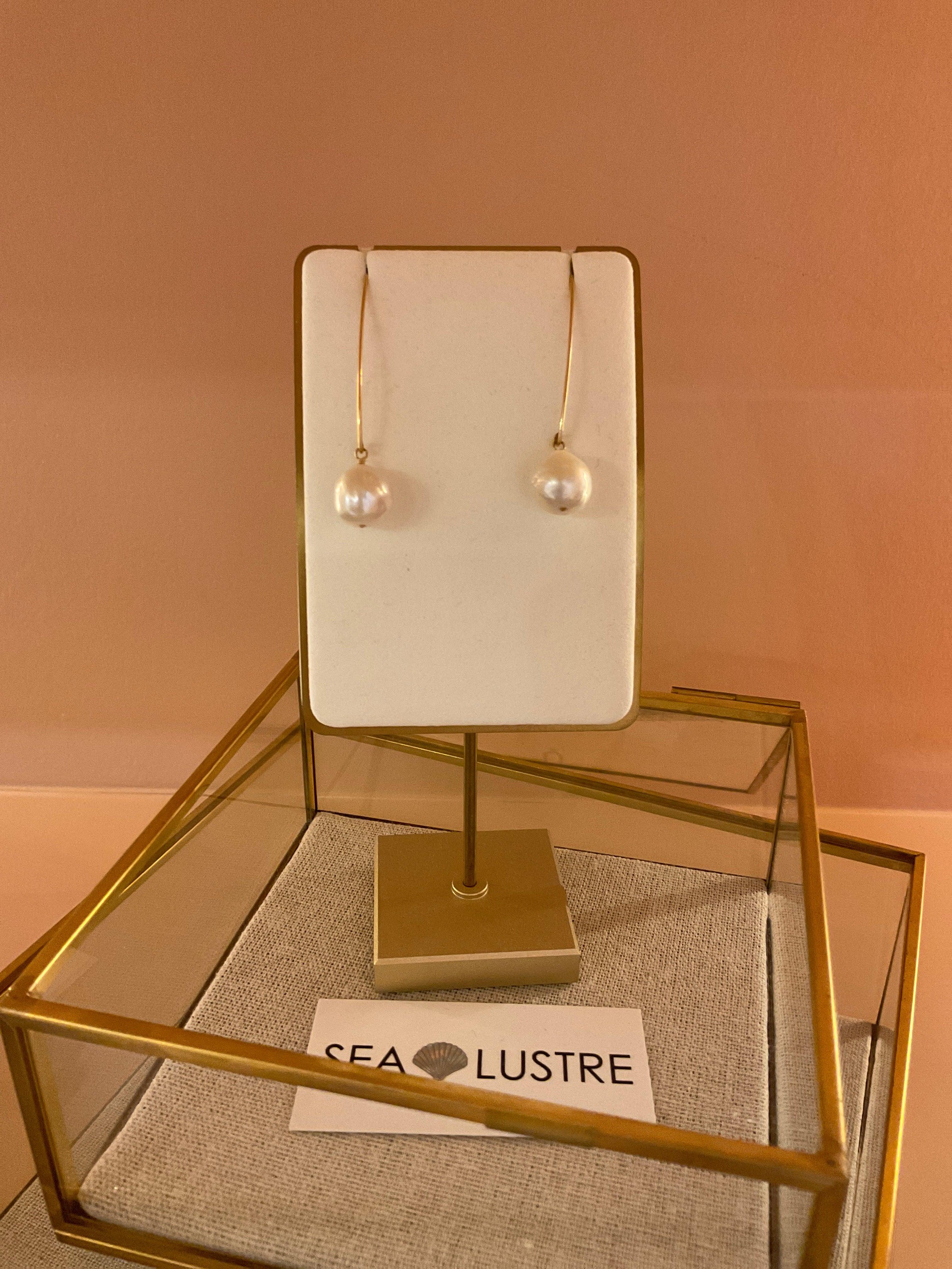 Sea Lustre Pearl Hanging Earring - Chic Earrings Featuring Elegant Hanging Pearls, Perfect for Elevating Any Look with a Touch of Sophistication