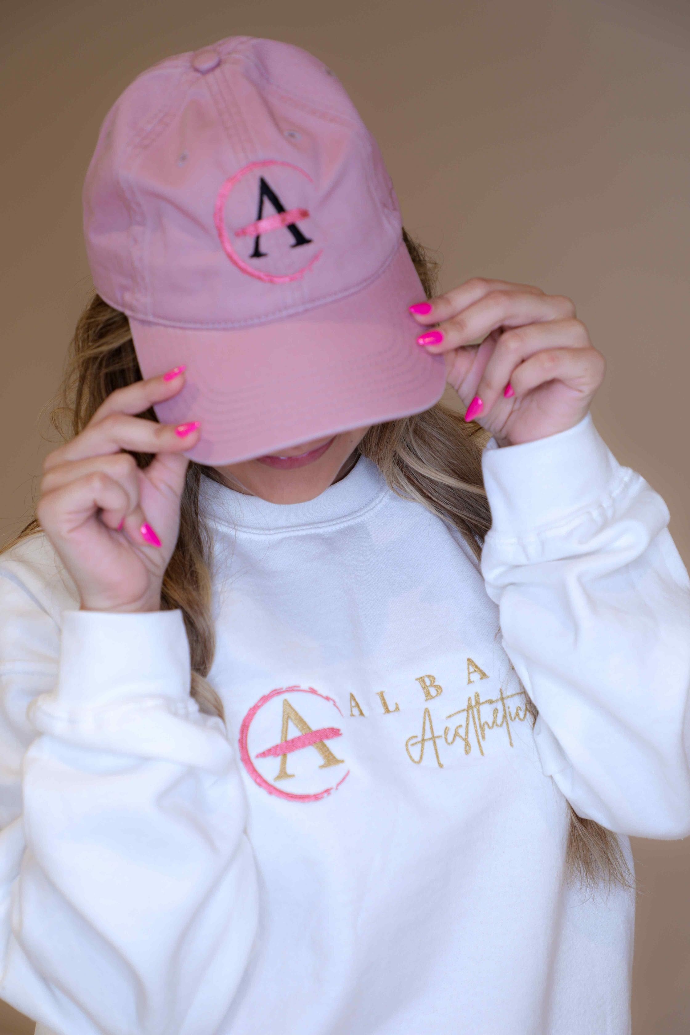 Albany Baseball Cap in Blush Pink - Stylish and Comfortable Headwear for Everyday Wear